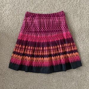 H&M colorful tribal print skirt